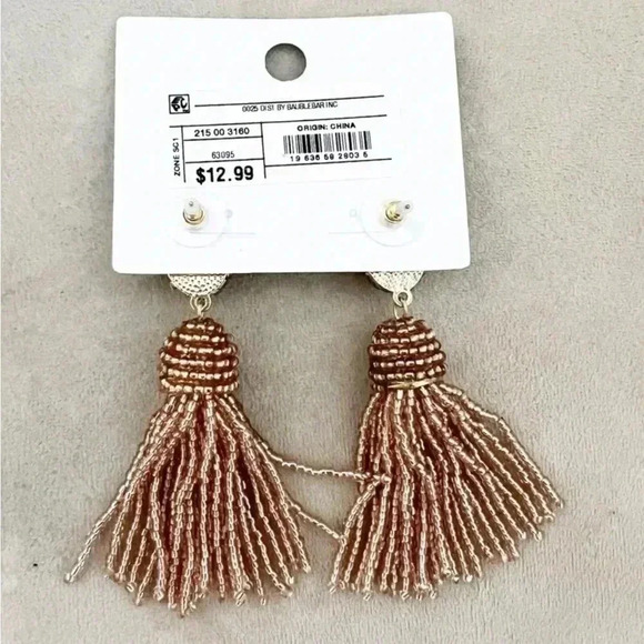 NWT Sugarfix by Baublebar Gold Beaded Drop Earrings 16 - Picture 2 of 2